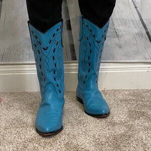 Seychelles Turquoise Boots 8.5--Super Cute!